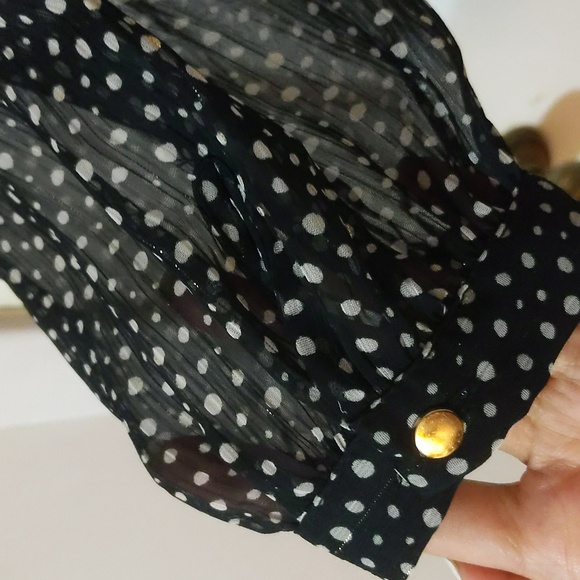 ZARA POLKA DOT PRINT DRESS - Picture 5 of 6